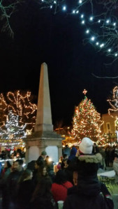 The Plaza in Santa Fe at Christmas