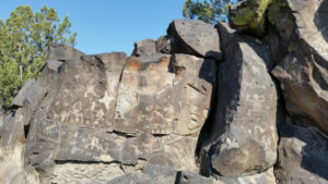 rock art at La Cieneguilla Petroglyph Site