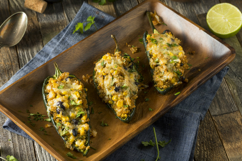 Stuffed Poblano Peppers