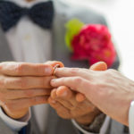 rings exchanged at wedding ceremony at the Inn