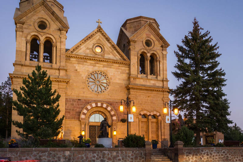 Visit the Santa Fe Basilica of Saint Francis on your Santa Fe Girls' Trip