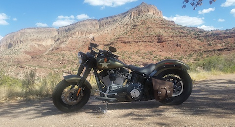 Innkeeper's motorcycle near Jemez