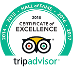 TripAdvisor Hall of Fame 2018