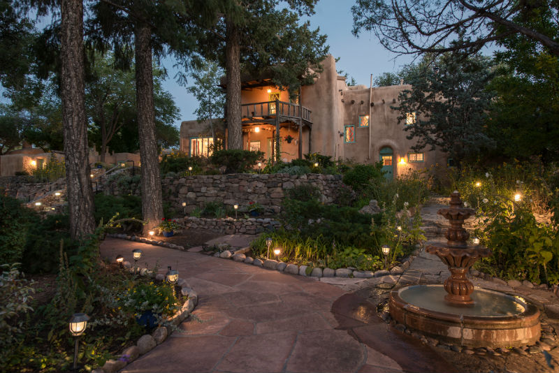 Inn of the Turquoise Bear Property at Dusk