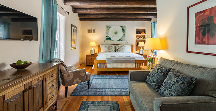 Guest room at our New Mexico boutique hotel