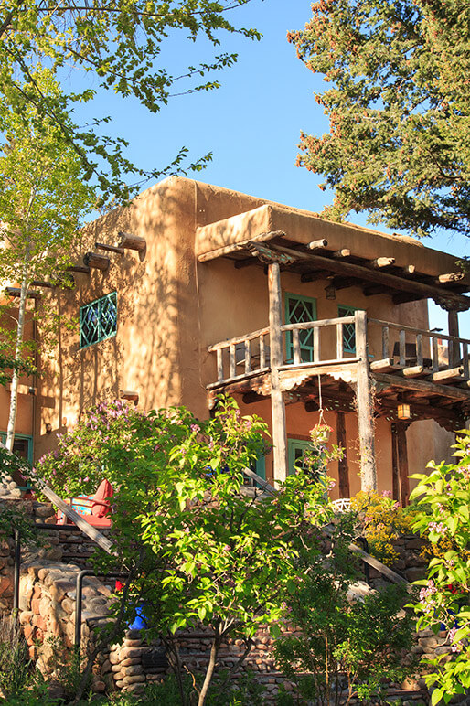 exterior view of the Inn of the Turquoise Bear