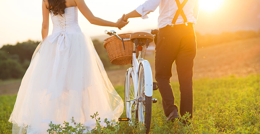 Bride and groom at our Santa Fe wedding venue