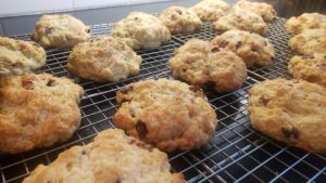 Fresh Baked Orange Cranberry Scones in the Inn's Kitchen