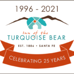 Inn of the Turquoise Bear Logo with 25th Anniversary Banner
