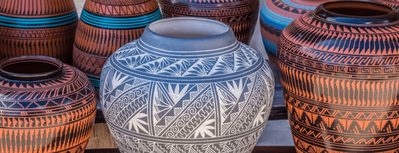 Beautiful Native American pottery.