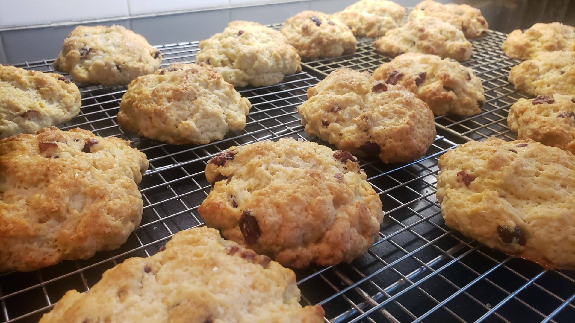 Fresh Baked Orange Cranberry Scones in the Inn's Kitchen|Fresh baked orange cranberry scones