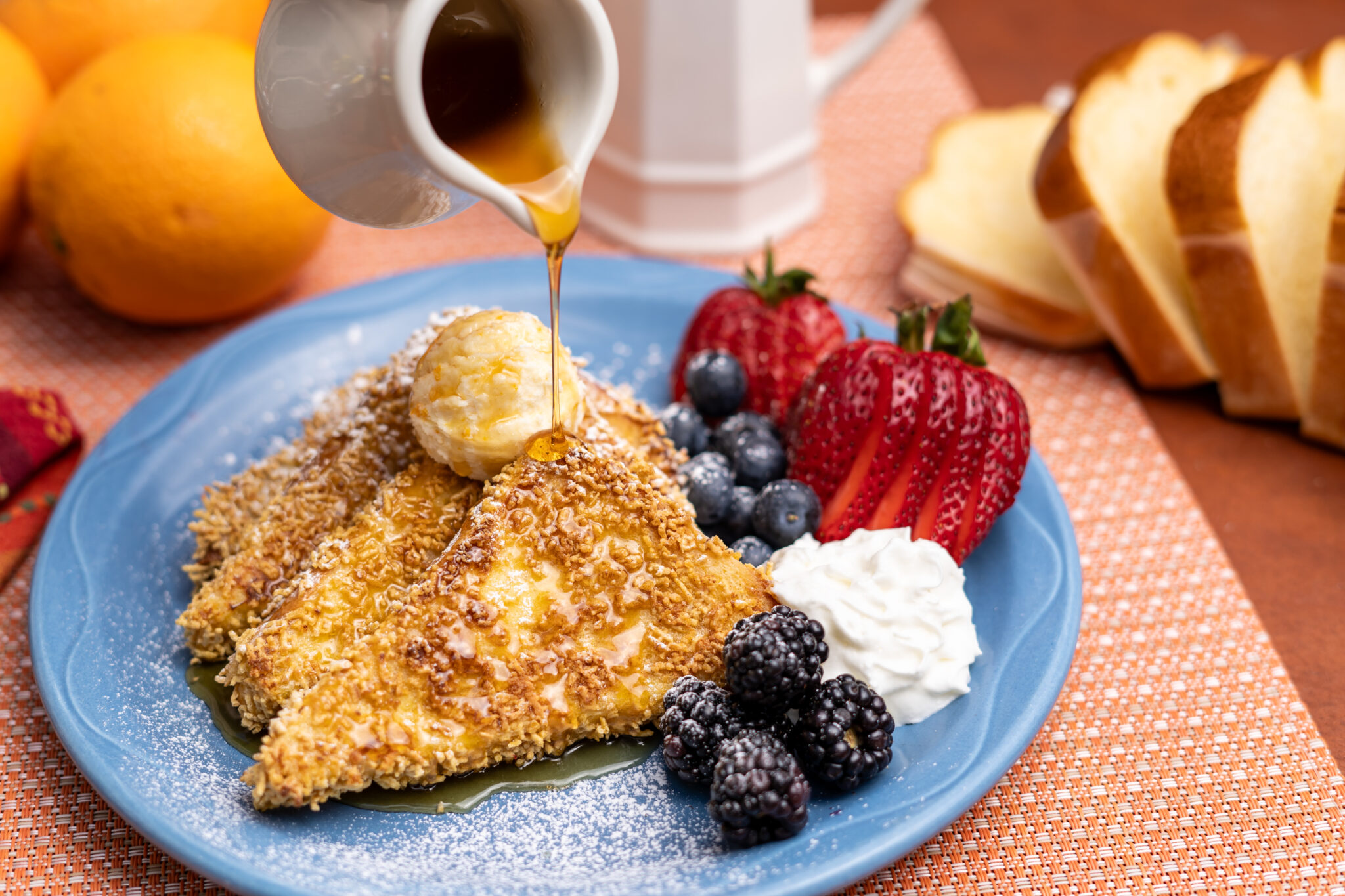 Orange Mascarpone French Toast Inn of the Turquoise Bear