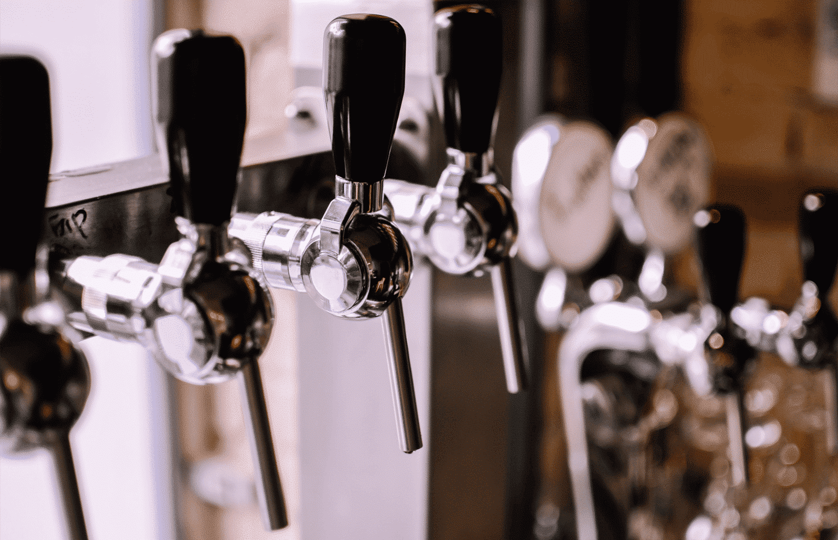 Row of stainless steel beer taps|Edna St. Vincent Millay Room||Dining on the Enclosed Patio of Rowley's Ale House|Lunch getaway. Chicken Biscuit Sandwich and Wedge Salad