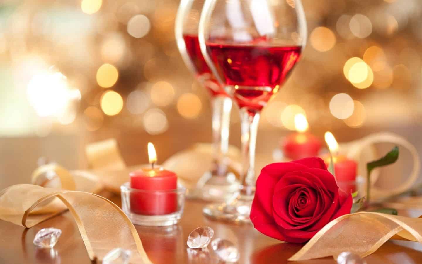 Table topped with white twinkling lights